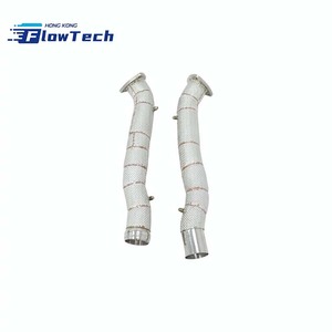 ท่อลงสแตนเลส SS304 แบบไหลแรงสูง พร้อมแผ่นกันความร้อน สำหรับ Aston Martin DB12 4.0T V8 M177 – ติดตั้งแบบยึดโดยตรง - Product Image 5