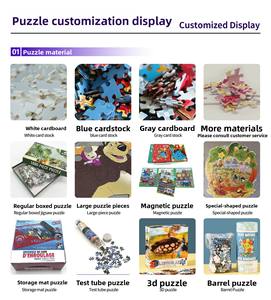 <span class=keywords><strong>Puzzle</strong></span> photo personnalisé en carton OEM, <span class=keywords><strong>1000</strong></span> <span class=keywords><strong>pièces</strong></span> pour adultes, <span class=keywords><strong>puzzle</strong></span> éducatif personnalisé avec votre photo, vente en gros, cadeau - Product Image 6