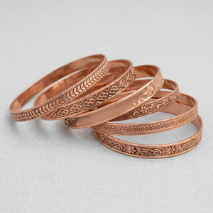 Pure Copper Bangle <b>Bracelet</b> Handmade Traditional Fashion Jewelry Wholesale Metal Crafts - Product Image 1