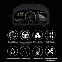 Cluster numérique de voiture pour Toyota Alphard 2008-2014 Tableau de bord Compteur de vitesse Tableau de bord Écran vertical Jauge Stéréo Remplacement