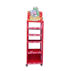 Custom Model Point of Sale Metal Product Shop Store Retail Shelves and Wine Stand Display Racks for Supermarkets