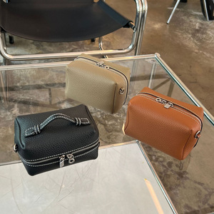 <span class=keywords><strong>Sac</strong></span> à main pour femme en cuir de vachette de première qualité, <span class=keywords><strong>mini</strong></span> <span class=keywords><strong>sac</strong></span> à main, <span class=keywords><strong>sac</strong></span> à bandoulière pour écouteurs, rouge à lèvres, avec chaîne argentée - Product Image 3