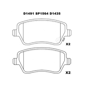 Pastillas de freno delanteras para Suzuki Swift III/Splash (MZ, EZ/<span class=keywords><strong>EX</strong></span>) Hatchback 02/2005-, de la marca del coche, de la marca de fábrica, de la marca del año - Product Image 4