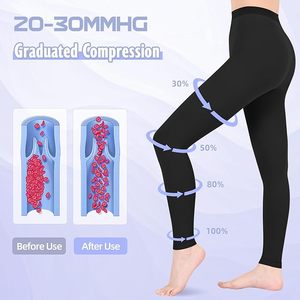 Collants <span class=keywords><strong>de</strong></span> compression personnalisables 20-30 mmHg pour femmes, collants opaques pour varices, <span class=keywords><strong>bas</strong></span> <span class=keywords><strong>de</strong></span> <span class=keywords><strong>contention</strong></span> gradués taille haute pour femmes - Product Image 5