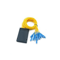 Répartiteur PLC en boîtier cassette haute performance 1x16, port SC/UPC, perte d'insertion G657A1 13,8 dB, perte de retour 50 dB pour fibre optique