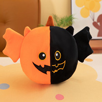 Peluche Créative Halloween Sorcière Fantôme, Poupée Lapin Citrouille Réversible Double Face, Rembourrée en Coton 3D et Polyester, Mignonne, Coussin à Câliner, Jouet pour