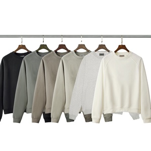 2023 380g bianco girocollo felpe all'ingrosso Pullover camicia per uomo in stile ESS - Product Image 1
