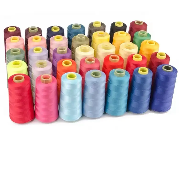 Manufacturers of Industrial 50/2 40/2 5000yds 100% Spun Polyester Sewing Thread hilo de coser poliester