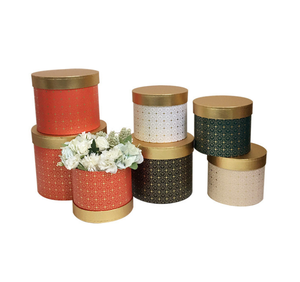 Cajas de flores redondas de lujo, embalaje de rosas, florería, caja de regalo para fiesta de boda, venta al por mayor - Product Image 1