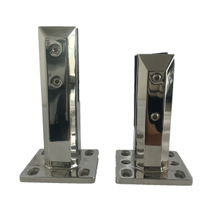 Morsetto Stabile in Acciaio Inox con Doppia Vite Laterale, Finitura Nera Opaca, <span class=keywords><strong>per</strong></span> Tutti i Tipi di Vetro Standard da 6-12mm - Product Image 2