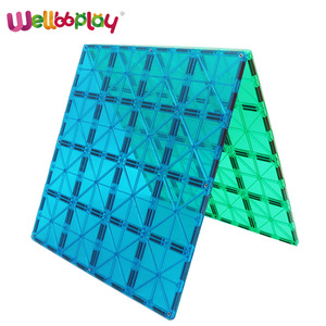 Piastrelle Magnetiche Super Quadrate, Gioco Educativo di Costruzione per Bambini 5-7 Anni, 50 Pezzi in Plastica ABS - Product Image 1