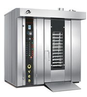 Horno Rotatorio Eléctrico de 32 Bandejas, a Gas o Diésel, con Quemador Premium de 380V, Ideal para Pastelerías de Alta Gama, Apto para Todo Tipo de Panadería