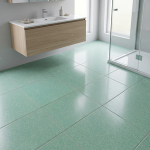 Carreaux de porcelaine pleine masse mats Cromie Floor Green 20x20 pour sols et murs, couleur unie fraîche pour intérieurs vintage - Product Image 1