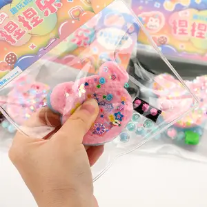 Brinquedo de descompressão de comida colorido em forma de sorvete Mochi