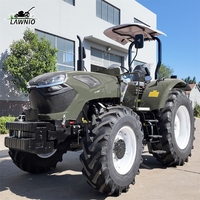 Tracteur 4x4 LAWNIO à démarrage électrique, plusieurs configurations et accessoires disponibles, forte traction pour le labourage