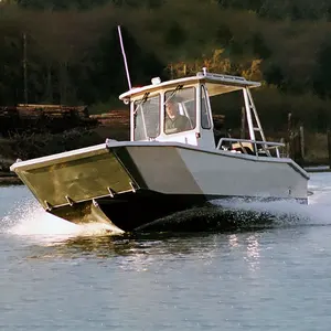 Kinocean di Alluminio di Grandi Dimensioni Elettrico Jet/Landing Craft Barca Da Pesca 23ft Per La Vendita