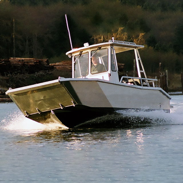 Kinocean Large Aluminum Electric Jet/Landing Craft Fishing Boat 23ft for Sale