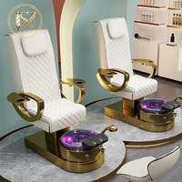 Fauteuil de massage électrique multifonctionnel de luxe pour les pieds, inclinable, personnalisé pour salon de manucure et pédicure