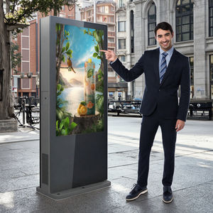 Informazioni da 98 pollici chiosco Touch capacitivo Totem doppio lato solare <span class=keywords><strong>Monitor</strong></span> esterno schermo pubblicitario e Display Lcd esterno segnaletica digitale esterna - Product Image 1