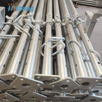 Puntal de Acero para Soporte de Losas de Hormigón, Puntal Acrow de Acero para Encofrados de Construcción, Puntal Ajustable para Andamios