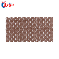 Tapis de bain antidérapant YIJU OEM en PVC solide et mignon avec ventouses pour salle de bain, baignoire, piscine, tout-petits et enfants