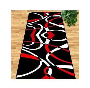 TianJin 3D 인쇄 북유럽 안티 슬립 복도 카펫 고급 빨 카펫 롤 디자이너 기하학적 러너 카펫