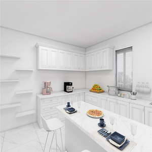 Meilleure vente de cuisine modulaire tout-en-un, mini-cuisine avec réfrigérateur, cuisinière, évier et design moderne minimaliste - Product Image 3