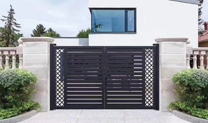 Diseño de cerca y puertas de aluminio de automatización de puerta batiente deslizante de alta calidad para casa 1 accesorio de comprador - Product Image 5