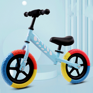 Pedali normali per bambini in alluminio materiale forcella in alluminio per bambini piccoli che imparano a camminare per la prima volta con la bici a spinta senza pedali - Product Image 5