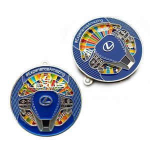 ผู้ผลิตพวงกุญแจโลหะผสมสังกะสีเหล็กแบบกำหนดเอง พวงกุญแจเคลือบอ่อนและแข็ง ของขวัญส่งเสริมการขาย - Product Image 6