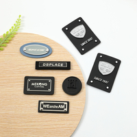 Badge en métal personnalisé pour vêtements, patch en cuir avec logo en alliage de zinc, conception de petit logo tendance en métal
