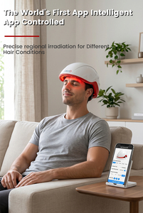 Dispositivo per la Crescita dei <span class=keywords><strong>Capelli</strong></span> LLLT Controllato da App, Cappello Laser per la Ricrescita dei <span class=keywords><strong>Capelli</strong></span> per Uso Domestico e Professionale - Product Image 6