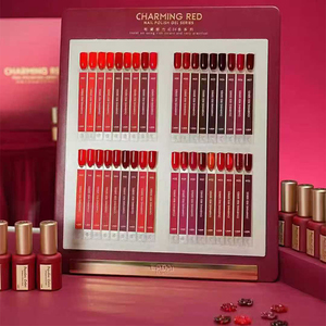 Set de 36 Colores de Esmalte de Uñas en Gel UV Rojo Vino, Serie Roja de Alta Gama, Gel para Arte de Uñas, Secado con LED, Etiqueta Privada Personalizada, Profesional para Salón - Product Image 1