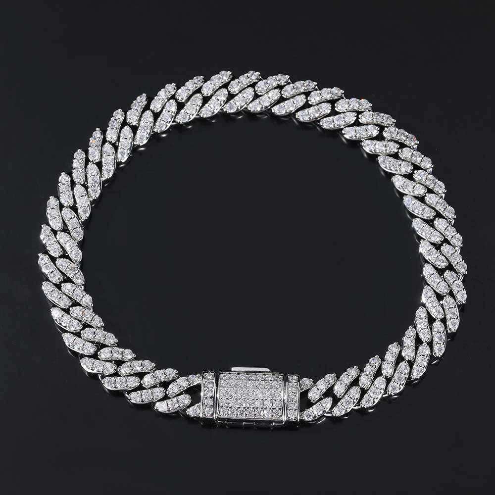 White gold (width 8mm) - bracelet 7 inches (length 17.78cm)