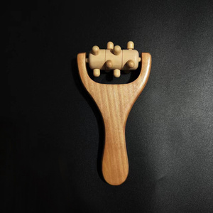 Rouleau de thérapie du bois outil de <span class=keywords><strong>Massage</strong></span> portable Anti Cellulite point de déclenchement bâton Drainage lymphatique masseur de libération musculaire - Product Image 2