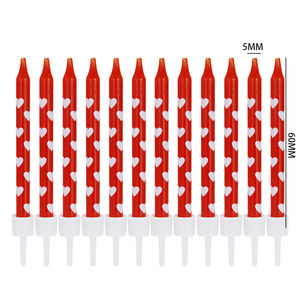 Candeline di Compleanno Colorate con Cuori Stampati, Popolari e Bestseller <span class=keywords><strong>2026</strong></span>, Forniture per Feste - Product Image 6