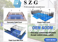 Vente chaude Panoramique Extérieur Paddle Tennis Court Haute Demande Canchas De Padel à Vendre Équipement De Court De Tennis De Haute Qualité