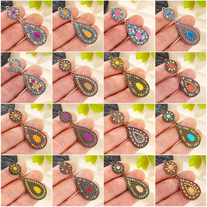 Liontin Amerika Eropa untuk Anting Kalung DIY Perhiasan Bentuk Tetesan Air Kit Pembuatan Liontin untuk Pembuatan Perhiasan - Product Image 2