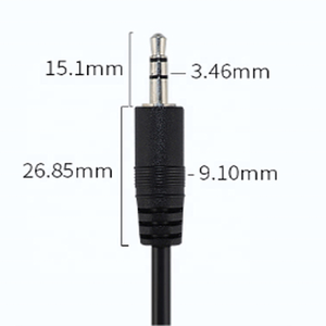 Câble Audio stéréo mâle-femelle, 3.5mm, à écrou, ceinture de fixation, vis, cordon d'extension audio, en stock - Product Image 3