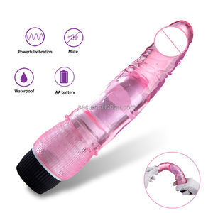 SacKnove tipo di batteria vibrante Tpe cristallo Vagina realistico pene bacchetta massaggiatore punto G vibratore Dildo adulto per le donne - Product Image 3