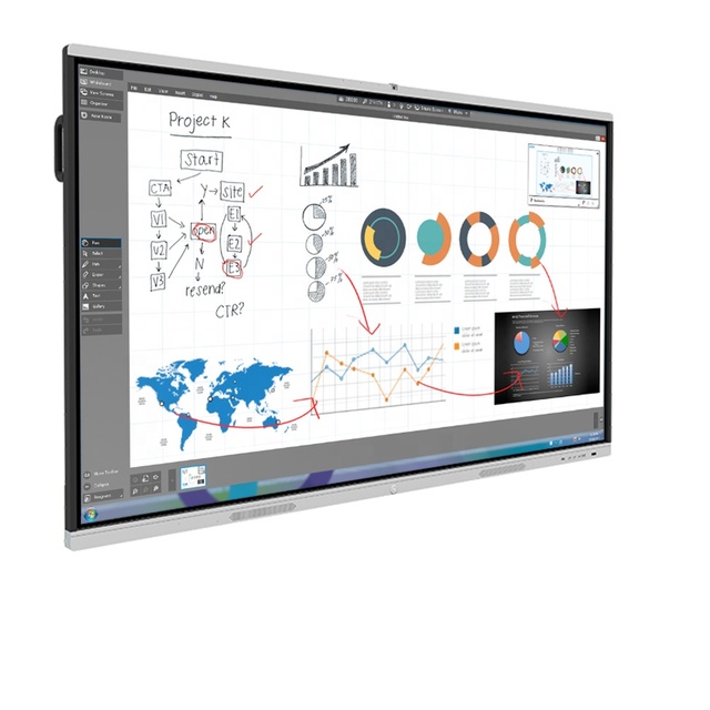 HDFocus OEM 4K LCD Screen School Escolar Smart Board Interactive Whiteboard With Touch