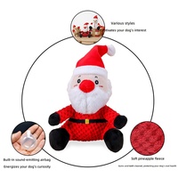 Ensemble de jouets en peluche pour Noël pour animaux de compagnie, jouets à mâcher qui couinent, soulagent l'ennui, durables, pour chiens de petite, moyenne et grande taille, vente en gros, édition limitée