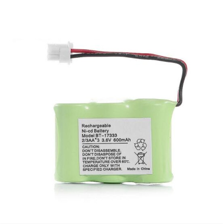 Ni-mh bateria de 3.6 v aaa 650mah, bateria 3.6 volts recarregável com embalagem de pvc