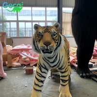 Chine fournisseur aire de jeux extérieure modèle animatronique mécanique animal usine taille réelle tigre à vendre