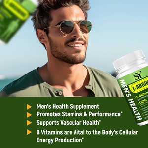 Nhà cung cấp tùy chỉnh L-Arginine máy tính bảng nam chăm sóc sức khỏe bổ sung hữu cơ L-Arginine Thuốc hỗ trợ lưu lượng máu & chức năng mạch máu - Product Image 3