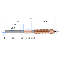 K1C Unicorn Quick-Swap Nozzle Kit Nozzle Baja Keras Tri-metal yang Ditingkatkan 0.4mm untuk Creality Ender 3 V3 / V3 Plus