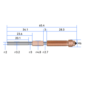 <span class=keywords><strong>Boquillas</strong></span> de Cobre y Titanio K1C de 0.4mm Mejoradas <span class=keywords><strong>para</strong></span> Impresora 3D <span class=keywords><strong>Ender</strong></span> <span class=keywords><strong>3</strong></span> V3 K1C K1 Max - Product Image 6