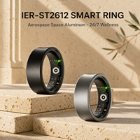 Bague Intelligente Ultra Légère en Aluminium Spatial 8mm, Suivi de Santé, Podomètre, Compteur de Calories et de Distance, Étanche IP68, Utilisation Quotidienne