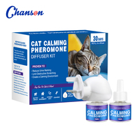 Diffuseur apaisant pour chiens et chats, 48 ml, plastique, intérieur, certifié CE + recharge, effet longue durée, écologique, 100 % sûr