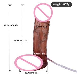 FAAK Dildo Realista Enorme con Función de Eyaculación para Masaje Vaginal y Anal, Estimulador, Juguetes Sexuales para Mujeres y Hombres - Product Image 2